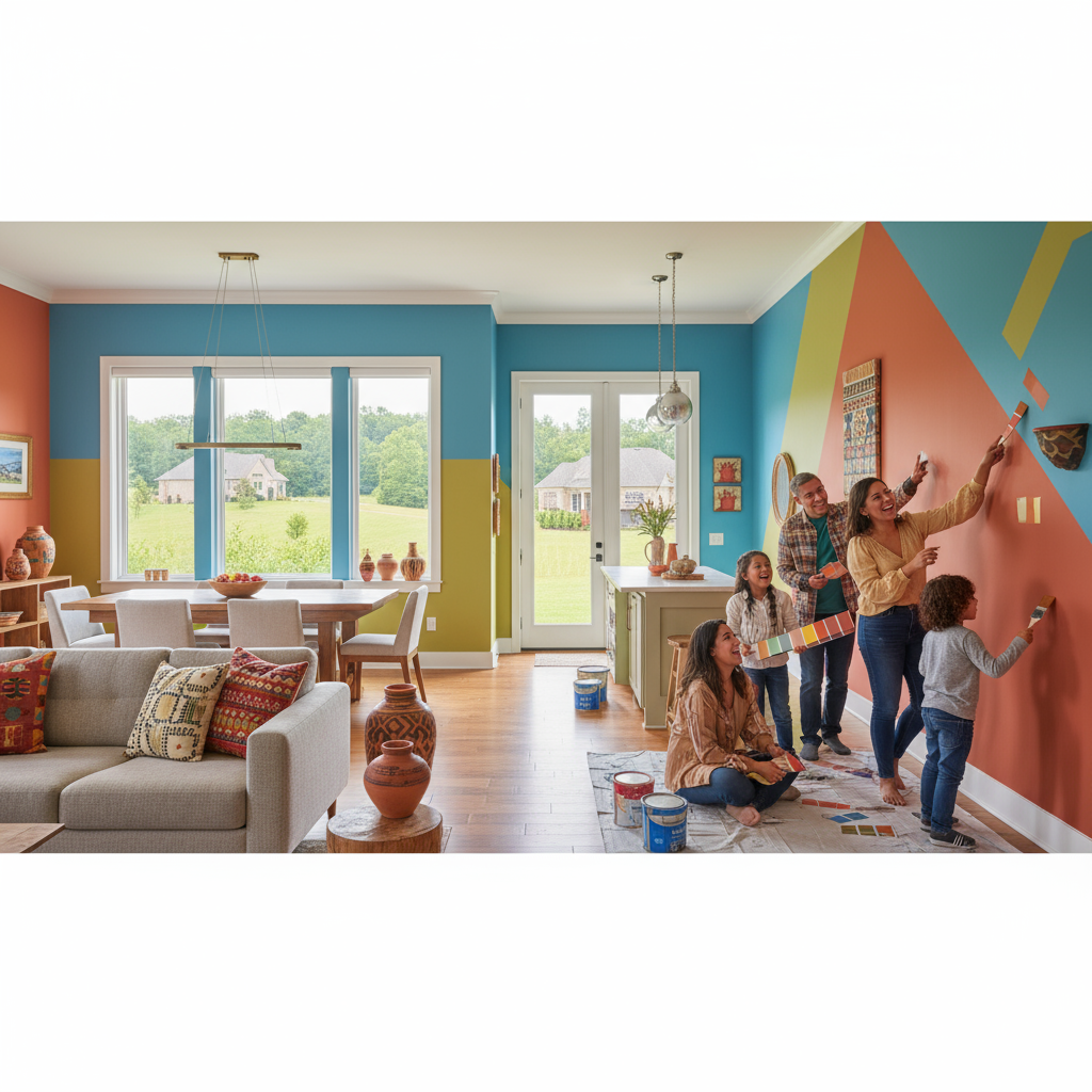 Colores que Inspiran: Tendencias de Pintura para Hogares Latinos en Georgia - Artículo del Blog RedLatina sobre pintura de casas y locales