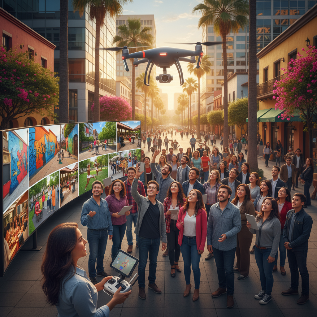 Historias Novedosas: Cómo la Fotografía con Drones Empodera la Narrativa Visual Latina - Artículo del Blog RedLatina sobre fotografia