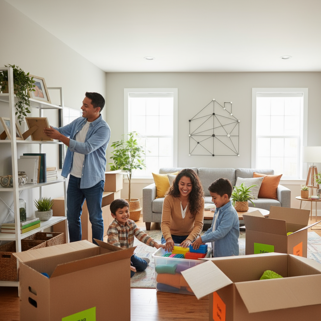 Mudanza en Familia: Cómo Organizar tu Hogar sin Estrés - Artículo del Blog RedLatina sobre mudanzas