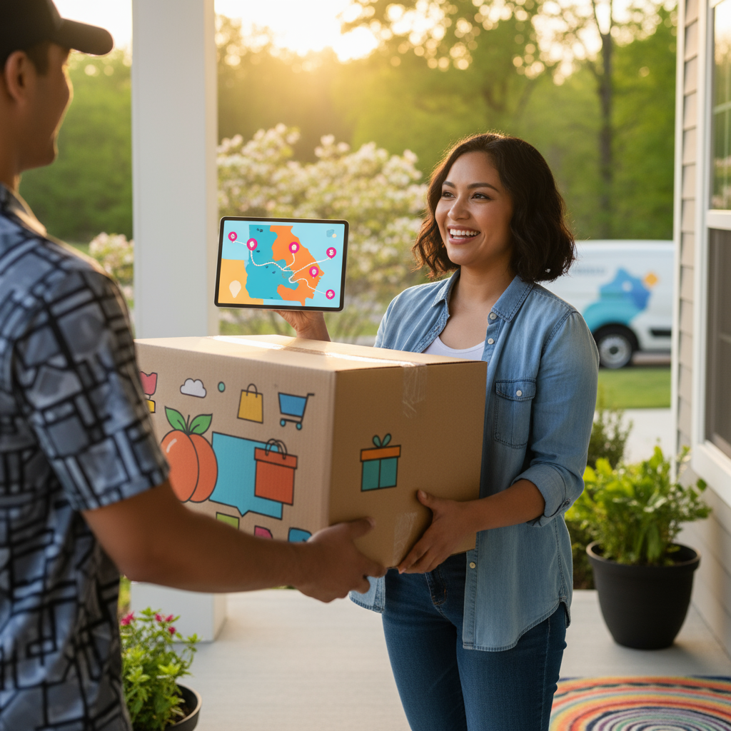 Recibiendo Tus Compras Online en Georgia: Cómo Funciona el Delivery - Artículo del Blog RedLatina sobre logistica y delivery