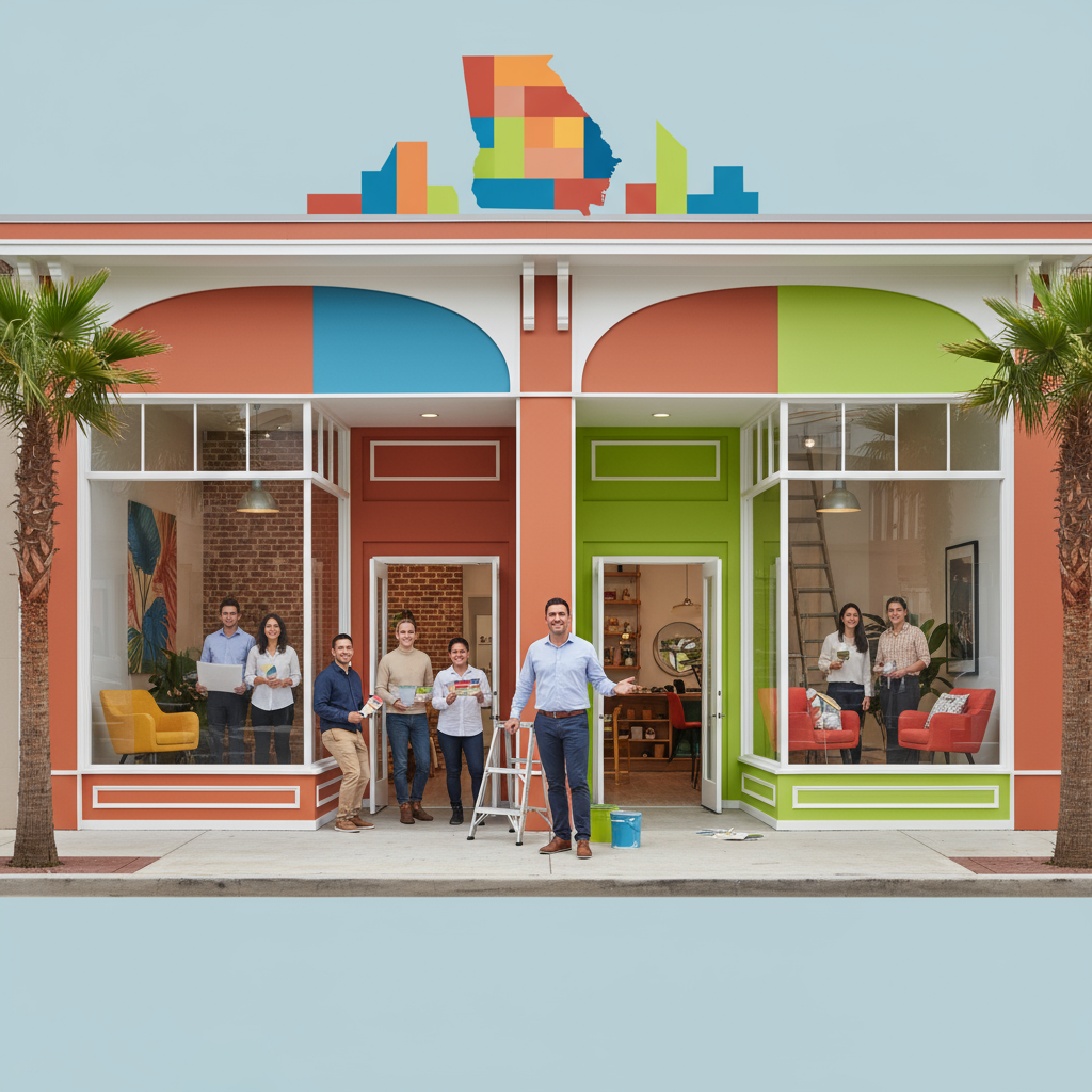 Restauración y Pintura de Locales: Impulsa Tu Negocio Latino en Georgia - Artículo del Blog RedLatina sobre pintura de casas y locales