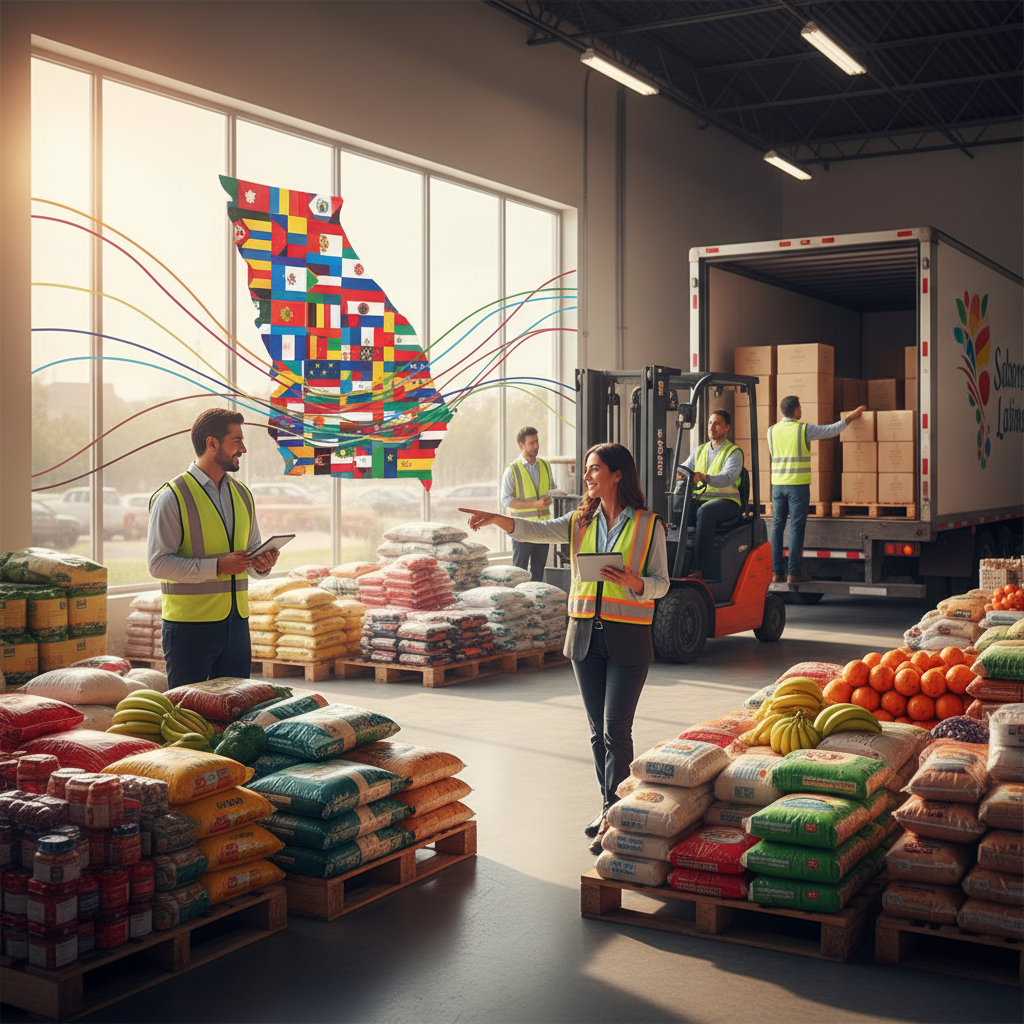Sabores Latinos en Cada Esquina: Cómo los Empresarios Hispanos Transforman la Distribución de Alimentos en Georgia - Artículo del Blog RedLatina sobre distribuidora de alimentos