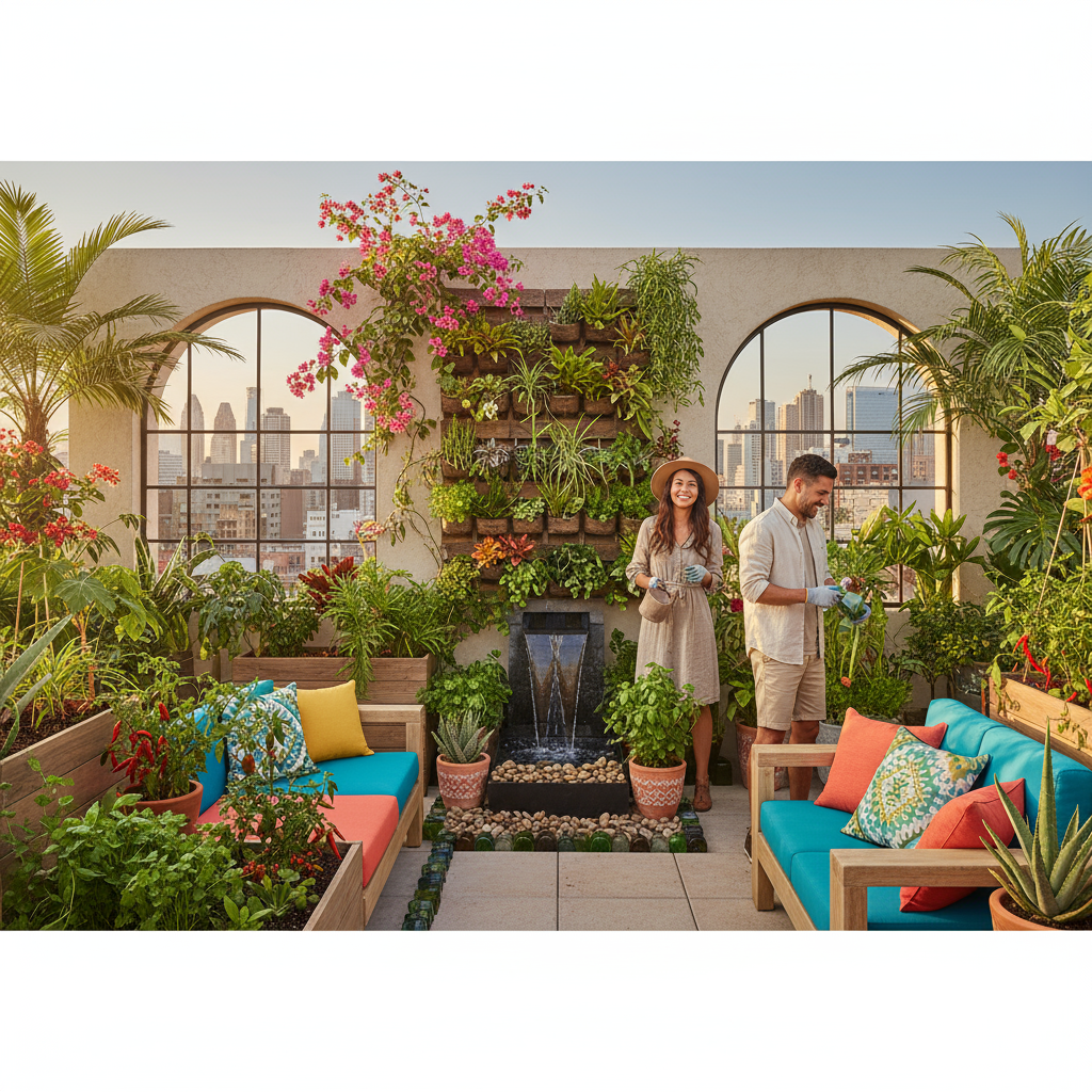 Tendencias de Jardinería 2025: Un Oasis Latino Sostenible en Casa - Artículo del Blog RedLatina sobre jardineria paisajismo