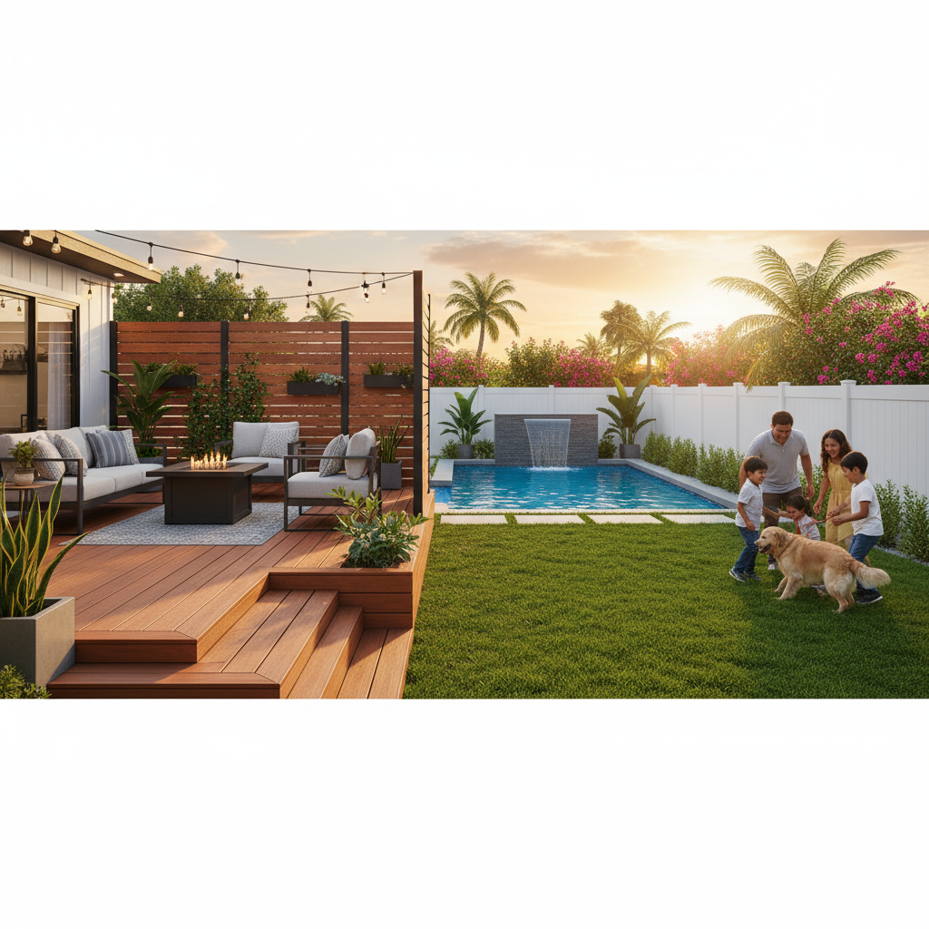 Transforma tu Patio: Decks, Cercas y Fences para una Vida al Aire Libre de Ensueño - Artículo del Blog RedLatina sobre decks terrazas cercas fences