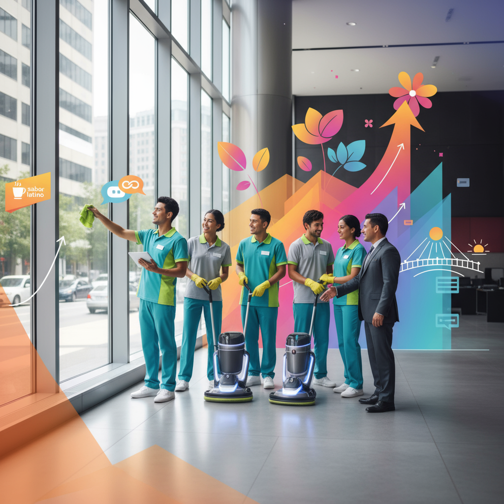 Tu Negocio de Limpieza: Construyendo un Futuro Brillante con Sabor Latino y Habilidades Bilingües - Artículo del Blog RedLatina sobre limpieza