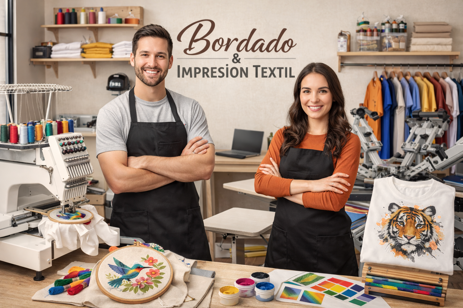Bordado e impresión textil